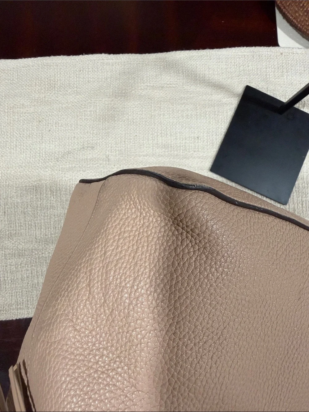 Tory Burch Large Taylor Pebbled Leather Tote Shoulder Bag